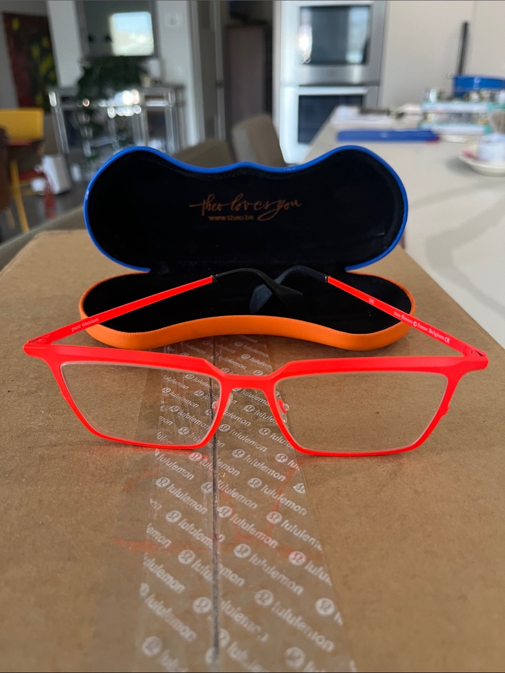 Theo B Barion 505 neon orange frames
